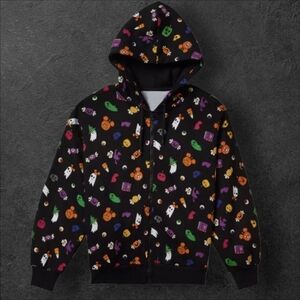 Disney Parks Halloween 2022 MICKEY Treats Ghost Zip Up Hooded Jacket  3X NEW